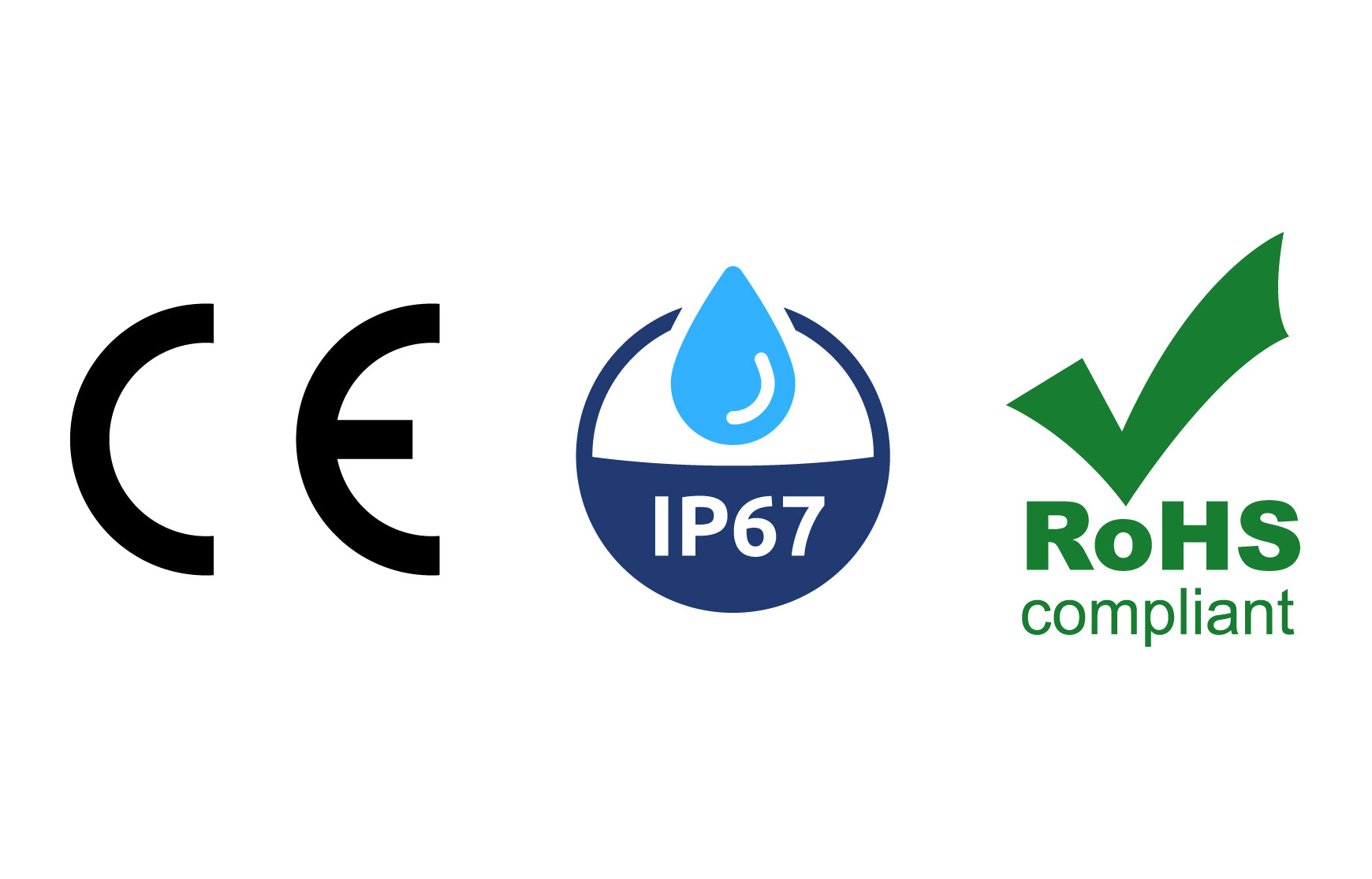 CE, RoHS, IP67